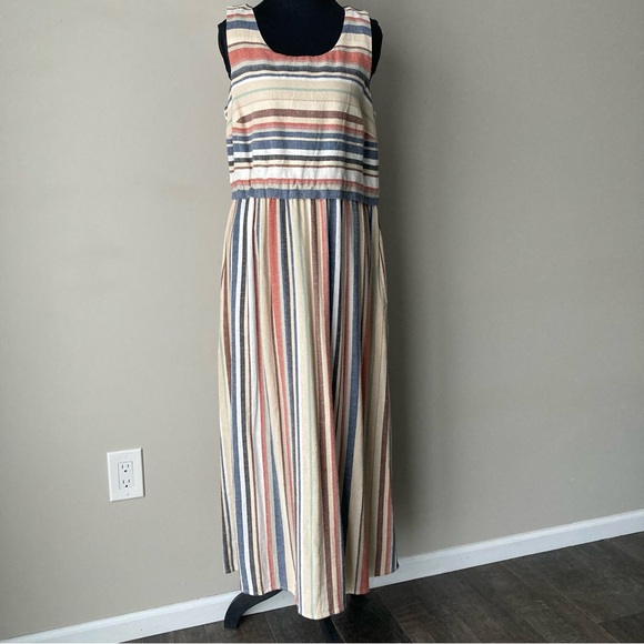 Coldwater Creek Cotton Linen Maxi Dress - Picture 4 of 13